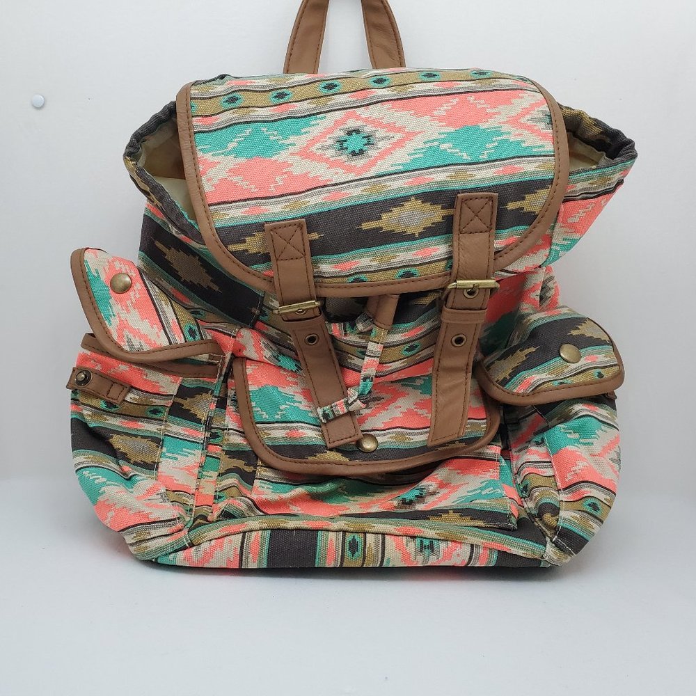 Candie’s Canvas Backpack Southwestern